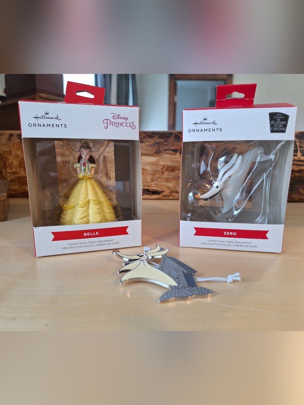 Disney The Nightmare Before Christmas Ornaments (Set of 2) and A Belle Ornament